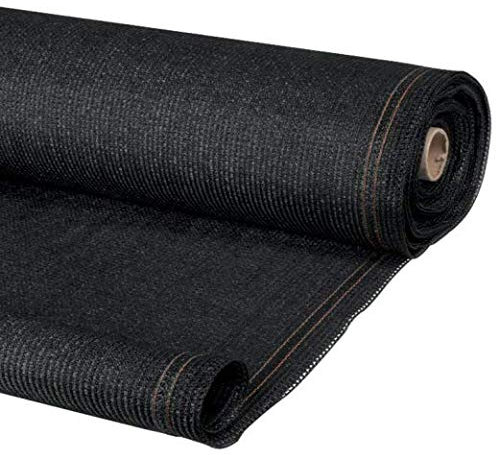IDMarket - Brise Vue Haute densité 1,5 x 10 M Noir 300 GR/m² qualité Pro