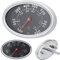 DEWIN Termometro per barbecue, Termometro per arrosto in acciaio inossidabile di forma ovale 430 ℃ per griglie, forni, affumicatori, affumicatori e carrelli per griglia