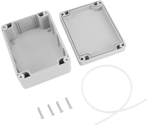 Wasserdichte staubdichte Anschlussdose IP65 ABS-Kunststoff-Anschlussdose Universal-Schaltkästen Projektgehäuse Grau(115 * 90 * 55mm)