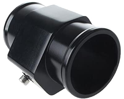 Wassertemperatur Verbindungsrohr,Asudaro 26mm-40mm Universal Metall Auto Wassertemperatur Joint Rohr Schlauch Temperatursensor Adapter 3-Wege Sensor Auto Wassertemperaturmesser mit 2 Klemmen,26mm