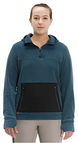 Grundéns Women's Bering Fleece Hoodie, Reflecting Pond, Large