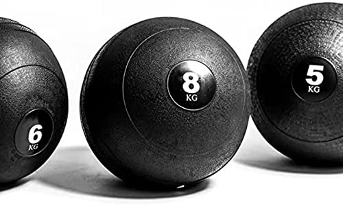G5 HT SPORT Balle Slam Médicale | Noire antirebond | Ø 23/28 cm | Salle de Sport et Home Gym (6 Kg)
