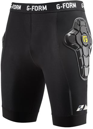 G-Form EX-1 Bike Short Liner - Gepolsterte Radhose - Schutzradhose für BMX, Snowboarding & mehr - Sportliche Kompressionsshorts