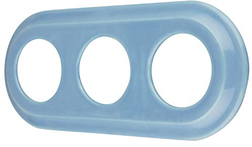 Porzellan Retro Rahmen 3-fach, Serie PR1 blau