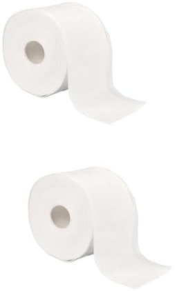 minkissy 2 Rouleaux serviette propre lingette demaquillante lingettes démaquillantes accessoires cosmétiques en coton démaquillant essuyer les tissus non tissés blanche
