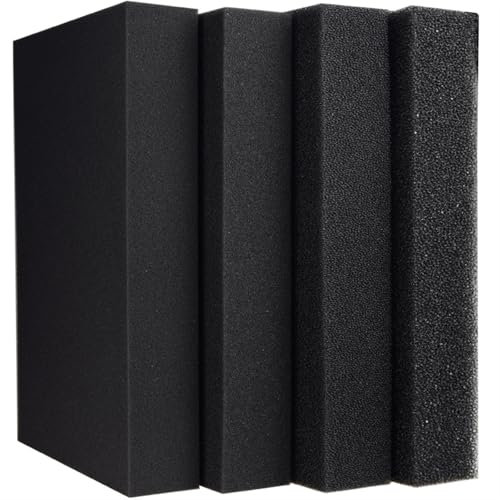 Biochemischer Baumwollfilter für Aquarien, praktischer Schaumstoff, Schwarz, verschiedene Größen 15, 25, 35, 50 PPI (50 x 25 x 5 cm, 15 PPI)