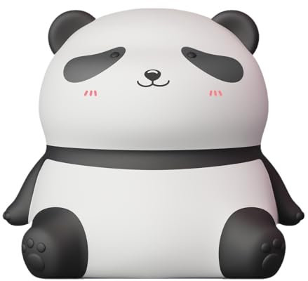 Holiday Outdoor Light Projector Panda Silicone Lamp USB Charging Bedside Timer Sleep Atmosphere Night Light Bear Sensory (White, 12.5x10.9x11.5cm)