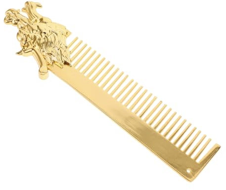 minkissy Metal Hair Comb Für Männer Dragon Pattern Aus Zinklegierung Für Öl-kopf-styling Langlebig Und Leicht Zu Transportieren Friseurkamm Für Bart Und Haarpflege