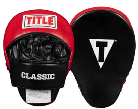 TITLE Boxing Handpratzen Classic - 1 Paar Boxpratzen für Boxen Muay Thai Kickboxen Schlagpolster von Title