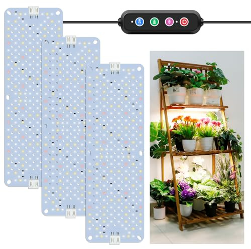 LPMZMBL - 40W Full Spectrum Grow Lights, 576 LED Plant Grow Lights for Indoor Plants with Daisy Chain Function, Grow Lights for Seed Starting with
