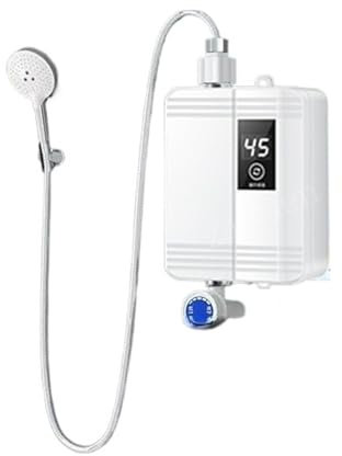Chauffe-eau électrique, chauffe-eau instantané, Chauffe-eau Électrique Mini Chauffe-eau Instantané Sans Réservoir Cuisine Salle De Bains Douche Eau Chaude Chauffage Rapide 3500W pour cuisine salle de