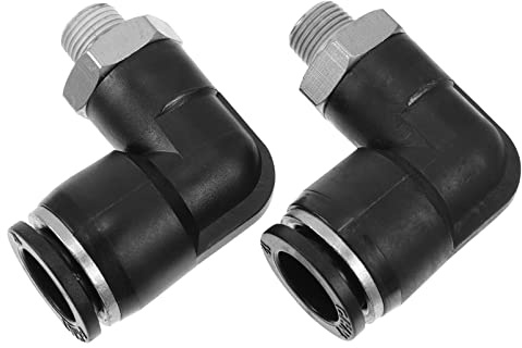 Air Valve Two Way Pneumatic Tube Fitting Set, Stainless Steel