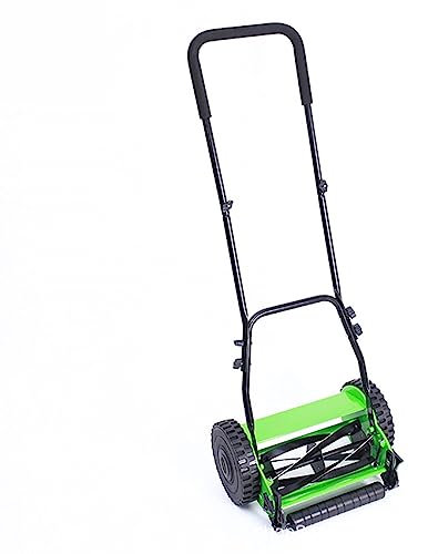 WQZzjm Tosaerba, Tosaerba a Spinta Manuale, Senza Carica, Senza rifornimento, Rullo per Prato Tipo hob, Adatto per Giardini e Ville