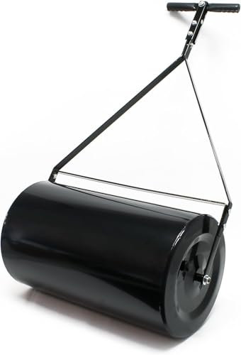 BCSRVCE Kombinierte Schub-/Schlepp-Poly-Rasenwalze mit leicht drehbarem, festgebundenem Stecker, 14 x 24 Zoll, 60 l/16 Gallonen
