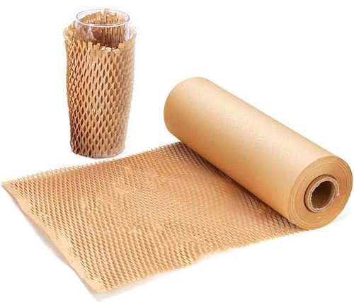 Rollo de papel de envoltura de panal - Alternativa ecológica al papel burbuja para mudarse, envolver cacahuetes, enviar productos rompibles- 10 metros x 30 cm