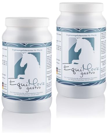 EquiMove Doppelpack | Gastro (2 x 1,5 kg) - Zur Unterstützung von Magen und pH-Wert | Mit Mineral-Algen (Lithothamnium) und Kamillenblüten-Extrakt