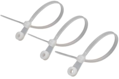 Fascette fermacavi, con montaggio a vite, 200 mm x 3,6 mm, multiuso, autobloccanti, in nylon, per la gestione dei cavi, fascette in plastica per casa, ufficio, giardino, officina