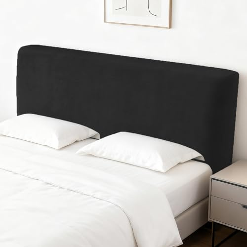 YuLiMirich Bett Kopfteil Bezug, Staubdichte Dehnbare Kopfteilbezug, Rückenschutz All-Inclusive Slipcover, Staubdichte Schutzhülle für Gepolsterte Schlafzimmer Kopfteil
