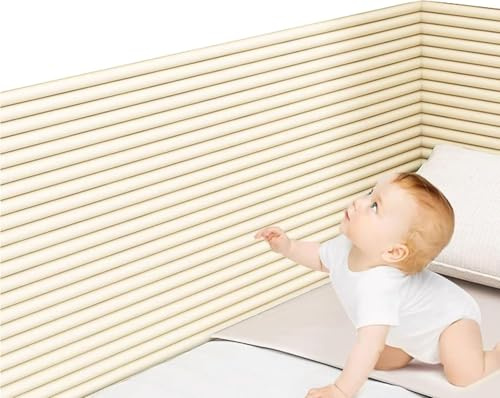 Panneaux Muraux Rembourrés Koey, Rembourrage Mural 3D Anti-Collision, Panneaux Muraux Souples Et Panneaux Rembourrés pour Chambre d'enfant - Autocollants., 40cmx200cm