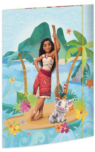 RNKVERLAG Ritmapp Disney Vaiana 320 x 430 mm, för format upp till DIN A3 med gummistängning, 1 styck