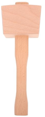 MALUGOGO Carpenter Hand Tool Wooden Mallet Heavy Duty Mallet Hammer with Beige Solid Wood Material for Wood Carving and Striking Tasks