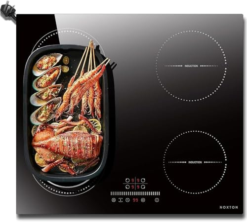 Noxton Induction Hob 4 Zone Built-in Induction Hob 60cm with Safe Lock, Timer,2800W, 220V-240V