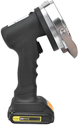 OEBUAFI Coltello Elettrico per Kebab Coltello Doner Senza Fili per Kebab Senza Fili con Grande Batteria da 20 V Lama Staccabile in Acciaio Inossidabile 304 Taglio Regolabile da 0 a 8 (Spina europea)