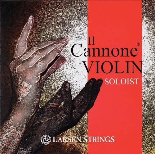 LARSEN STRINGS Violin Saiten II Cannone - 4/4 Violín - Solista - Juego de 4 cuerdas, tensión 24,5 kg/53.9 lbs