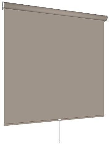 Verdunklungsrollo Springrollo Mittelzugrollo viele Farben und Größen Montage Metall Träger Fenster Rollo Vorhang lichtundurchlässig Raum verdunkelnd Hitzeschutz Sichtschutz (180 x 180 cm, Caffee)