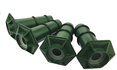 BioGreen 4er-Set PET-Adapter für Bewässerungssystem Hydro Wine | Halterung für PET-Flaschen für Gießkegel aus Ton | einfach anzubringen |passend für gängige Mehrweg- und Einweg-Flaschen