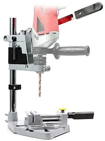 GKH2 Drill Press Stand with Scale, Portable Drill Press Workstation, Rotary Tool Holder for Hand Drill, Adjustable Universal Benchtop Drill Press Stand