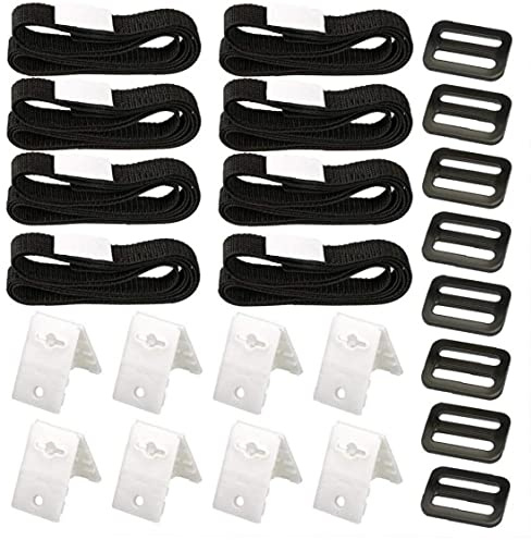Pool Solar Cover Reel Attachment Kit Solar Blanket Straps Set Solar Cover Blanket Cloth Attachment Parts for in Ground Swimming Pool
