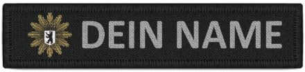 Patch Namensschild Polizei Berlin Streifen personalisiert mit Namen #38352
