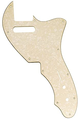 Musiclily Pro 11 Löcher Gitarre Schlagbrett 4-lagig Aged White Pearl | für USA Fender 69 Tele Thinline Style E-Gitarre