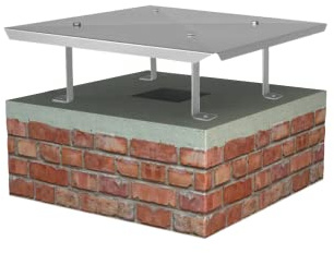 Schornsteinabdeckung/Kaminabdeckung Typ Meidinger Scheibe (600 x 600)