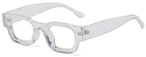 WDZAYXC Rechteckig Polarisiert Sonnenbrille Retro Quadratisch Rahmen Brillen für Damen Herren UV 400 Schutz