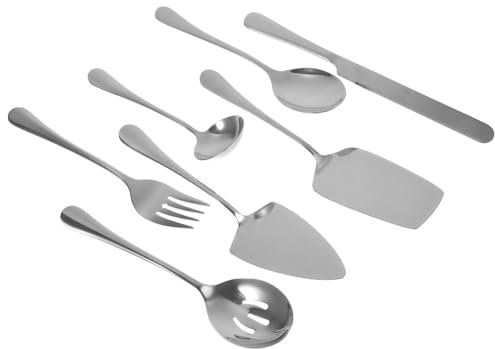 ABOOFAN Ustensiles De Service De Couverts Fourchette Cuillère Pelle Pour Fête Et Mariage De Couverts Acier Inoxydable