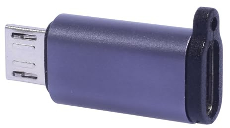 Yeselino Transfert de données rapide USB C femelle vers micro USB mâle adaptateurs de type C femelle vers micro USB mâle convertisseurs et synchronisation de données Noir
