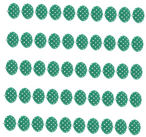 Clavos de Dos Patas para Manualidades, 50 Piezas, Verde