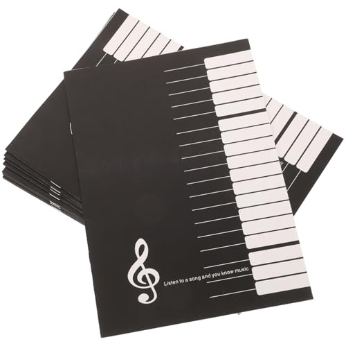 Toyvian 10stücke Teiliges Musik-notizbuch Für Musiker Tragbares Notenheft Für Gitarristen Und Pianisten Vielseitiges Heft Für Musikpraxis Und Komposition Robustes Augenfreundliches