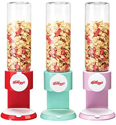 BLHKBAIKBN 3 pcs Cereal Dispenser Countertop, 2.5L Dry Food Cereal Dispenser, Can Hold Cereal, Snack, for Home Office Hotel Commercial Bar