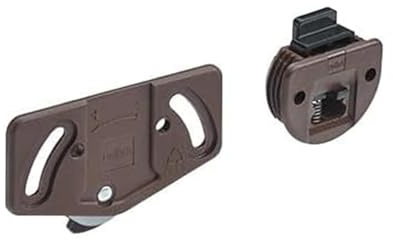 Hettich Slide Line 1A Schiebetürbeschlag für untenlaufende Türen, 30 Kg max., Montagesatz für 1 Tür, 62548