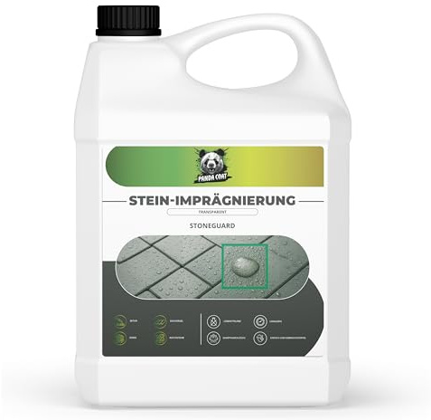 Panda Coat StoneGuard – Clear Water-Based Stone Sealer, Solvent-Free Patio & Driveway Protector, Concrete & Paving Sealer, Breathable Waterproof Impregnation (5L / 10L)