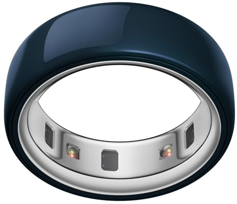Oura Ring 4 Ceramic – Midnight – Größe 7 – Smart Ring – Bestimme Deine Größe vor dem Kauf | Schlaf, Aktivität, Frauengesundheit, KI-Berater, bis zu 8 Tage Akkulaufzeit, Größe vor dem Kauf, Android & iOS kompatibel