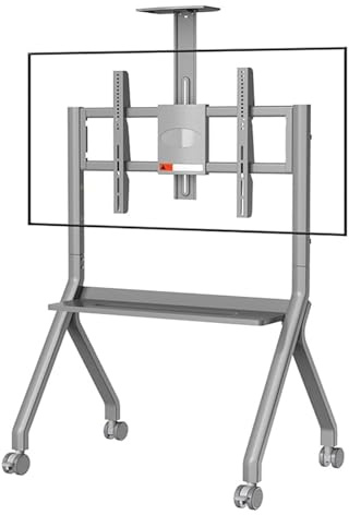 Supporto da pavimento multifunzione per TV da 42 75, regolabile, supporta fino a 120 kg, supporto portatile per televisori da 55 e 100, design stabile e versatile