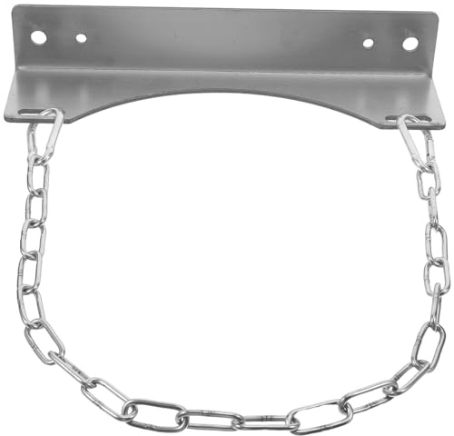 Amosfun Soporte de Pared para Tanque de Gas 40l de Acero Inoxidable, Estante Fijo para Cilindros de Oxígeno y Acetileno, Portacontenedores Resistente para Uso Industrial y Comercial