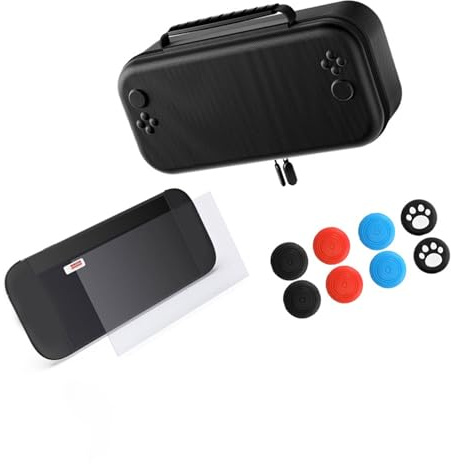 Carrying Bag for for NS 2 Handheld Console with Reinforced Protections and Game Card Holders Game Console Carrying Case