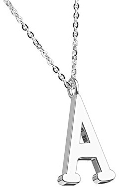 beyoutifulthings Halskette Anhänger ALPHABET INITIALEN Kette Damen-Halskette Schmuck Collier Edelstahl Silber Roségold