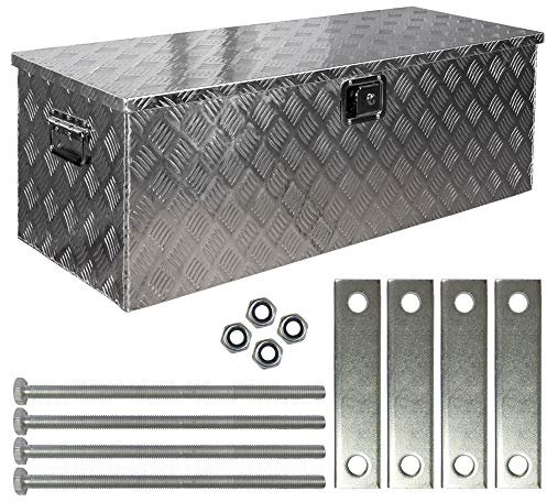 Truck Box Caisse de Transport Remorque Boîte à Outils Chequer Plaque en Alu y compris matériel de montage D160 trucky