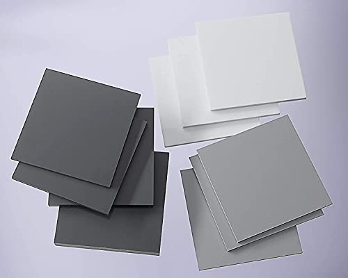 nattmann PVC Platte Hart hellgrau 2-25 mm Zuschnitt TOP QUALITÄT von SIMONA RÖCHLING TROVIDUR (5 mm, 495 x 495 mm) - nach Maß/Wunschmaß möglich